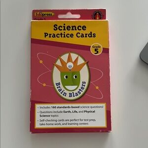 Science Practice Cards for Grade 5 student or teacher resources